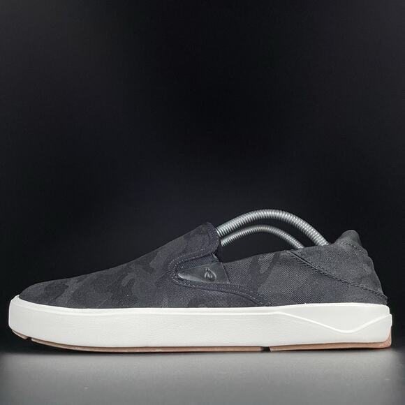 OluKai Lae'Ahi Pa'i Men’s 10 Lava Rock Ke Au Camo Casual Slip On Shoe Casual NEW